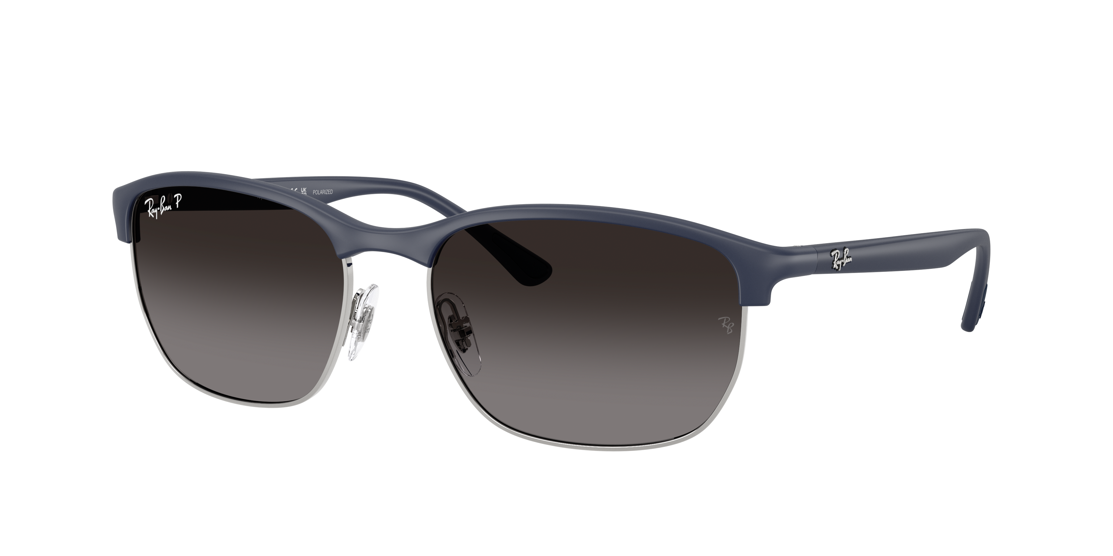 Ray-Ban Unisex Sunglass RB4469 Liteforce -  Frame color: Sand Dark Blue, Lens color: Grey Gradient Polarized