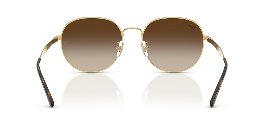 Ray-Ban RB3727D XL (57 - 19) with Brown lenses and Gold frame