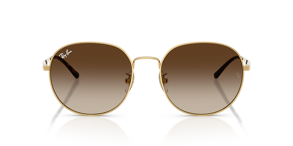 Ray-Ban RB3727D XL (57 - 19) with Brown lenses and Gold frame