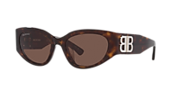 Balenciaga BB0324SK L (55 - 19) with Brown lenses and