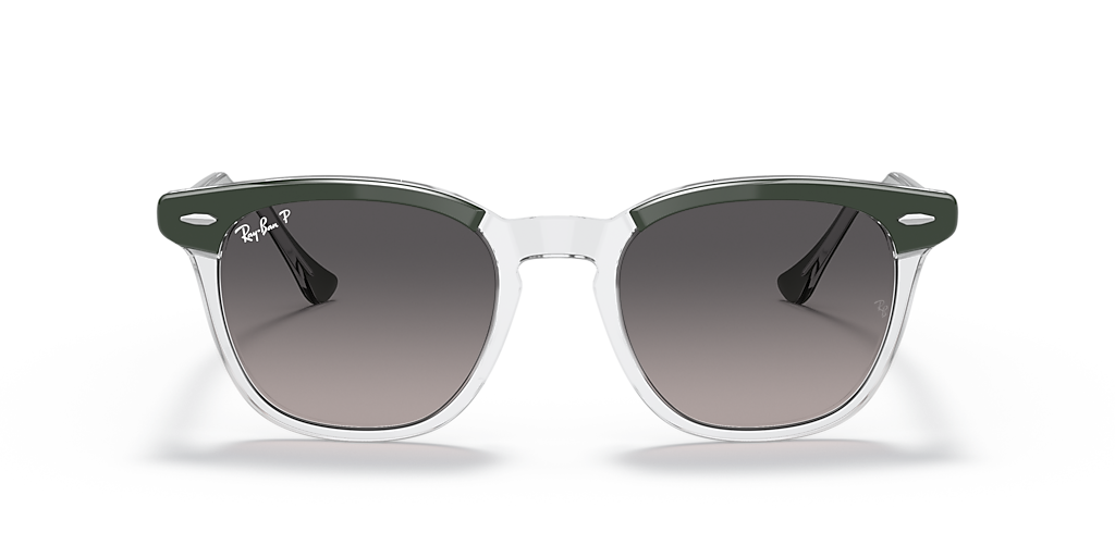 RAY-BAN RB2298 Hawkeye Green On Transparent - Unisex Sunglasses, Grey Lens
