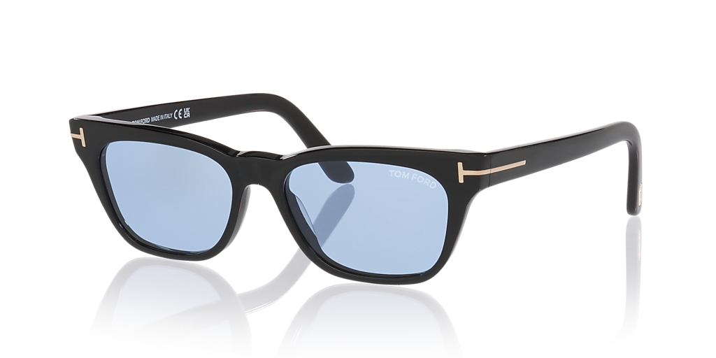 Tom Ford Penn-02 XXL (53 - 16) with Blue lenses and Black frame