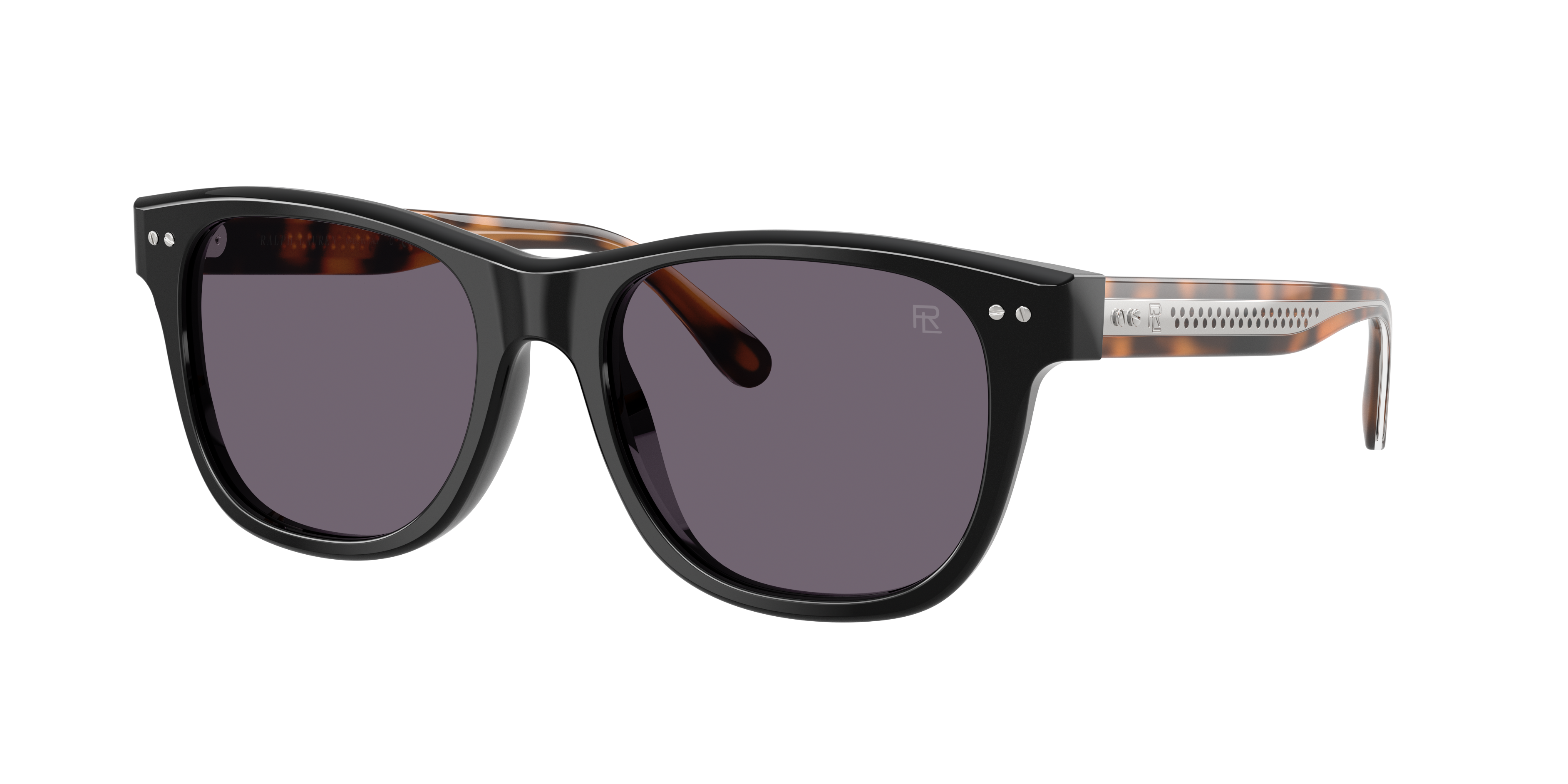Ralph Lauren Man Sunglass RL8239U -  Frame color: Shiny Black, Lens color: Purple