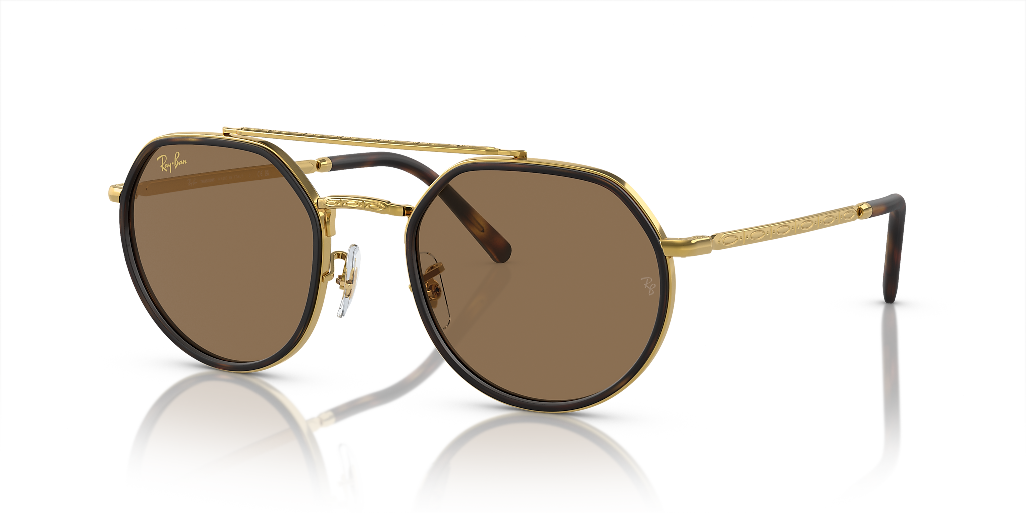 Ray-Ban RB3765 Transitions® L (53 - 22) with Brown lenses and Gold