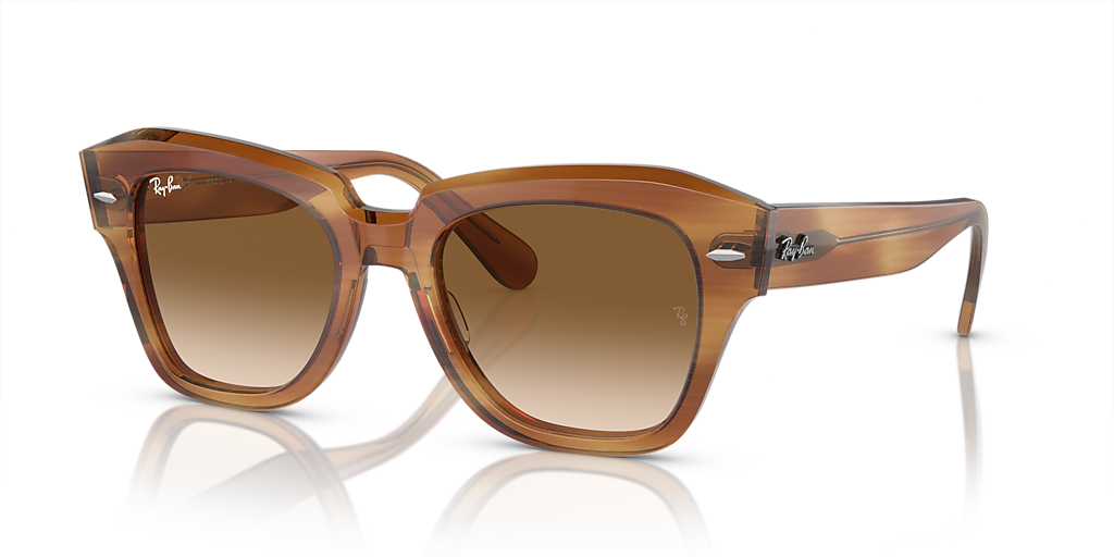 Ray-Ban RB2186 State Street L (52 - 20) with Brown lenses