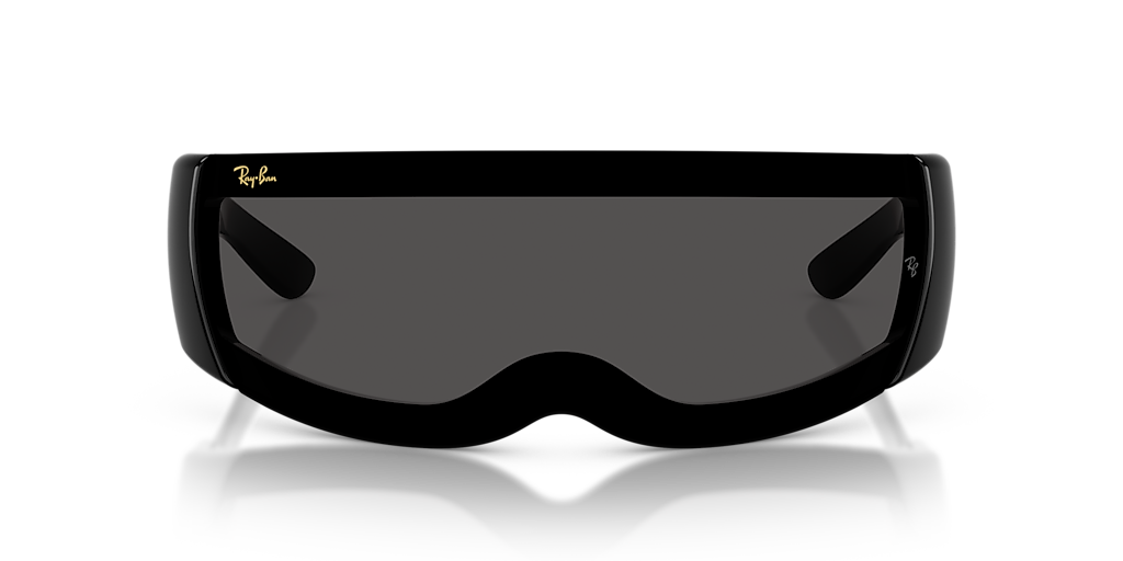 RAY-BAN RB4942 Ultra Wrap 002 Next Generation Collection Black - Unisex Sunglasses, Ultra Black Lens