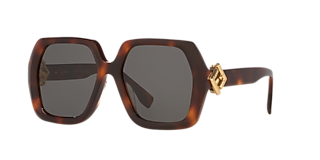 Fendi FE40125I S (52 - 21) with Brown lenses and Tortoise
