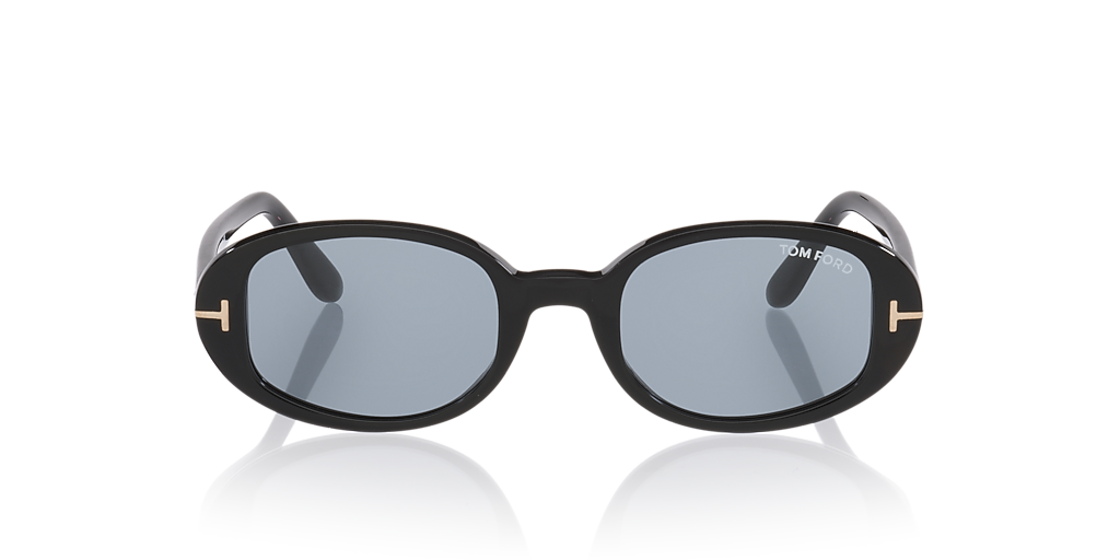 Tom Ford Iggy L (49 - 21) met Grijs Brillenglazen en Zwart Montuur