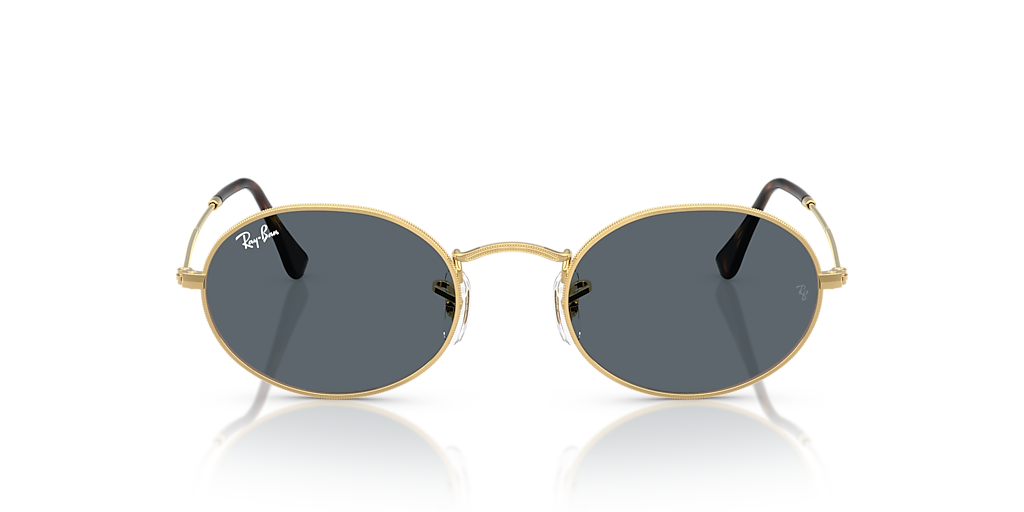 Ray-Ban RB3547N Oval Flat Lenses M (51 - 21) with Blue lenses and