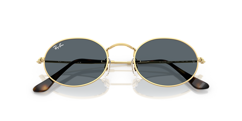 Ray-Ban RB3547N Oval Flat Lenses M (51 - 21) with Blue