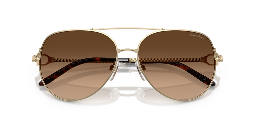 Ralph Lauren RL7087 XL (59 - 15) with Brown lenses and Gold