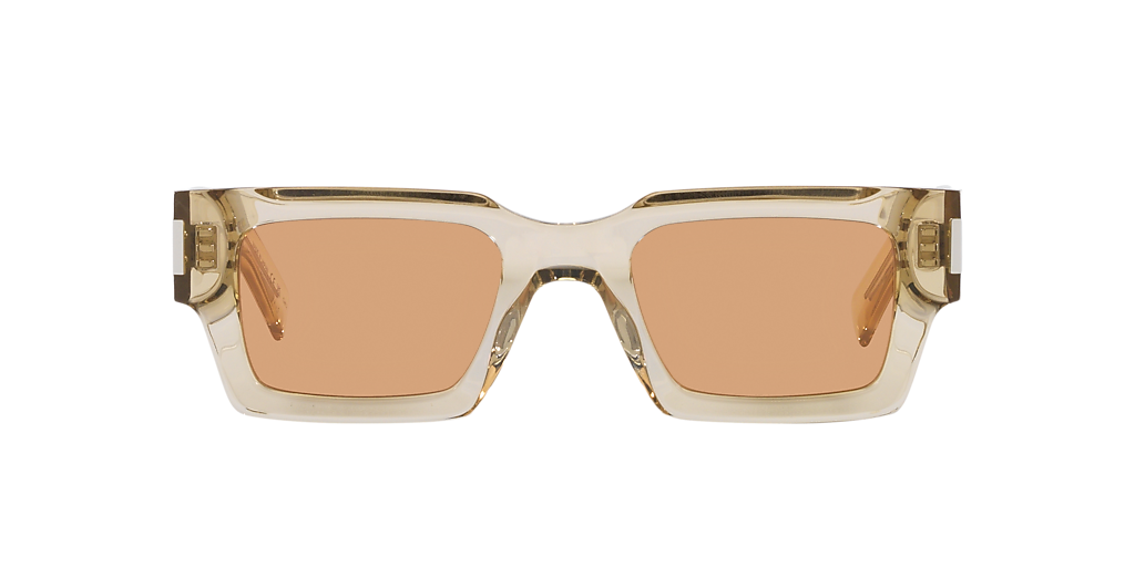 SAINT LAURENT SL 572 Yellow - Unisex Sunglasses, Brown Lens