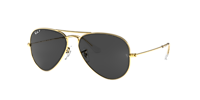 Ray-Ban Aviator Classic XL (58 - 14) with Black lenses and  display picture 2