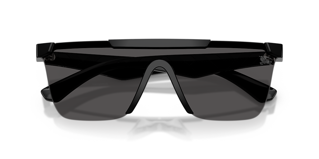 BURBERRY BE4480D Black - Unisex Luxury Sunglasses, Dark Grey Lens