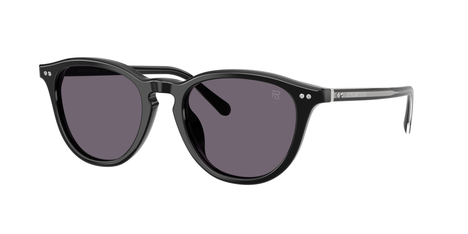 Ralph Lauren Man Sunglass RL8241U -  Frame color: Shiny Black, Lens color: Purple