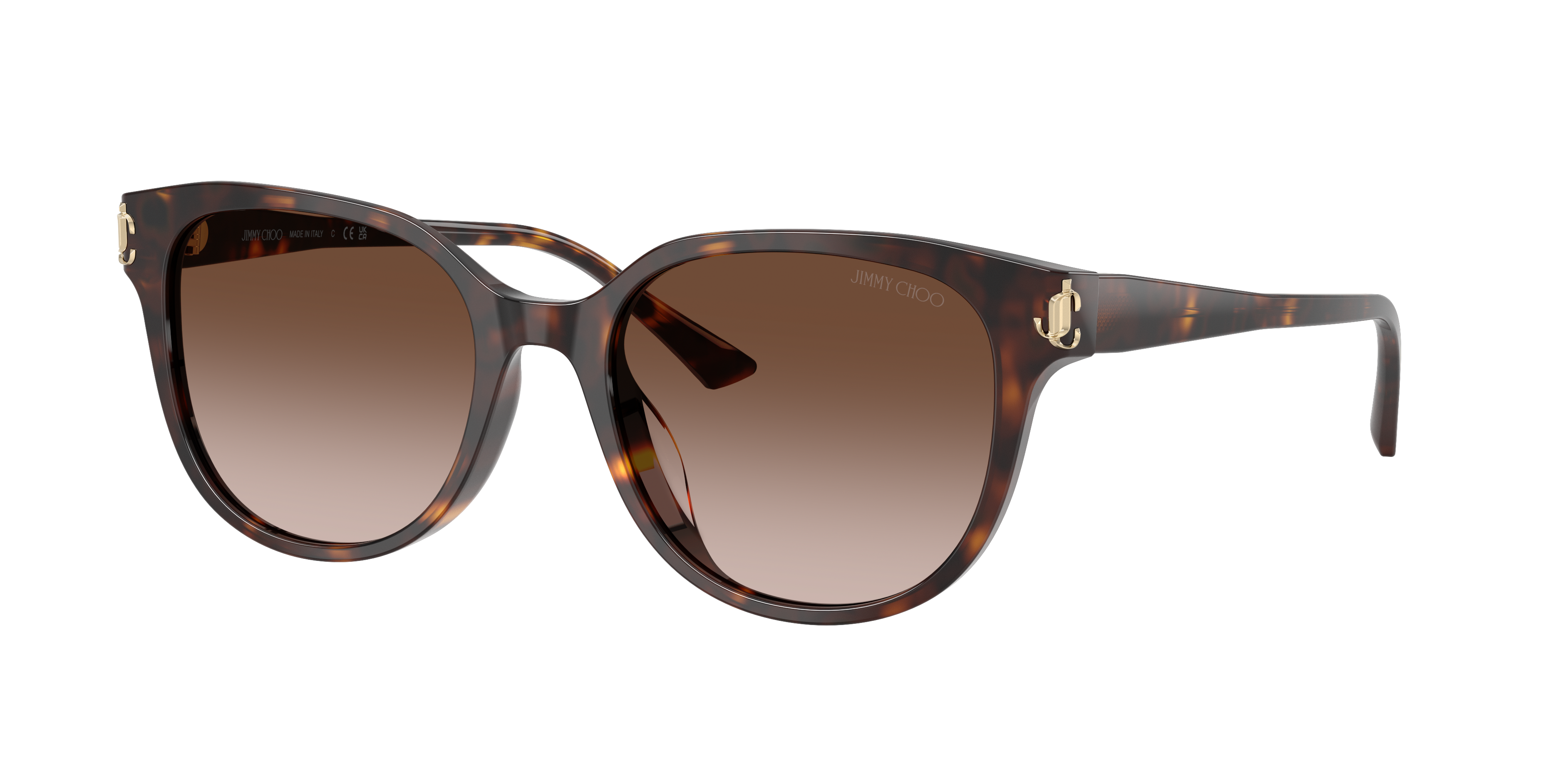 Jimmy Choo Woman Sunglass JC5057D -  Frame color: Havana, Lens color: Gradient Brown