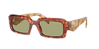 Prada PR 27ZS L (54 - 21) with Yellow lenses and Brown frame