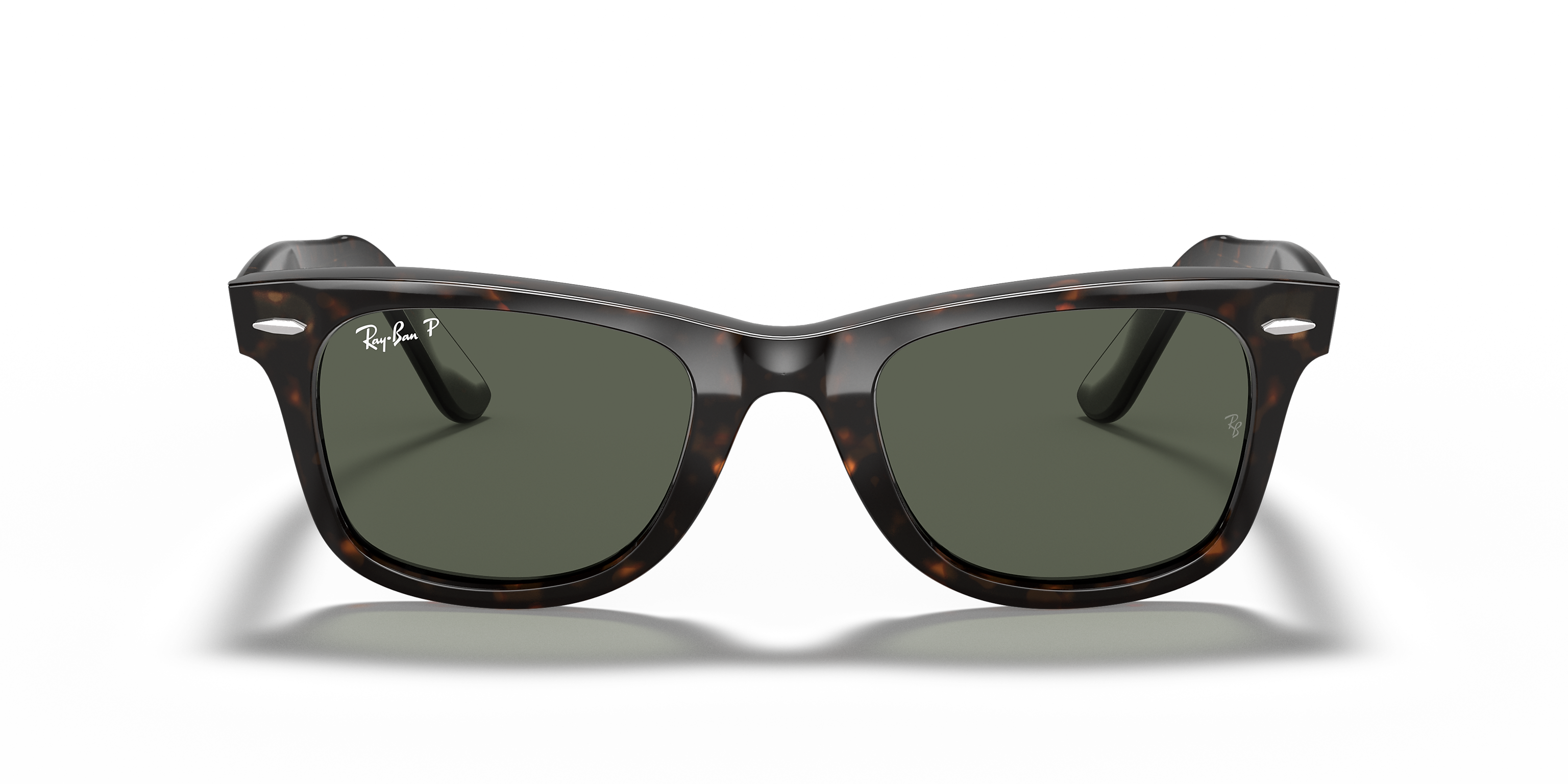 RAY-BAN RB2140 Original Wayfarer Classic Black - Sunglasses, Green Lens