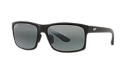 MAUI JIM 439 Pokowai Arch Black Matte - Unisex Sunglasses, Neutral Grey Polarized Lens