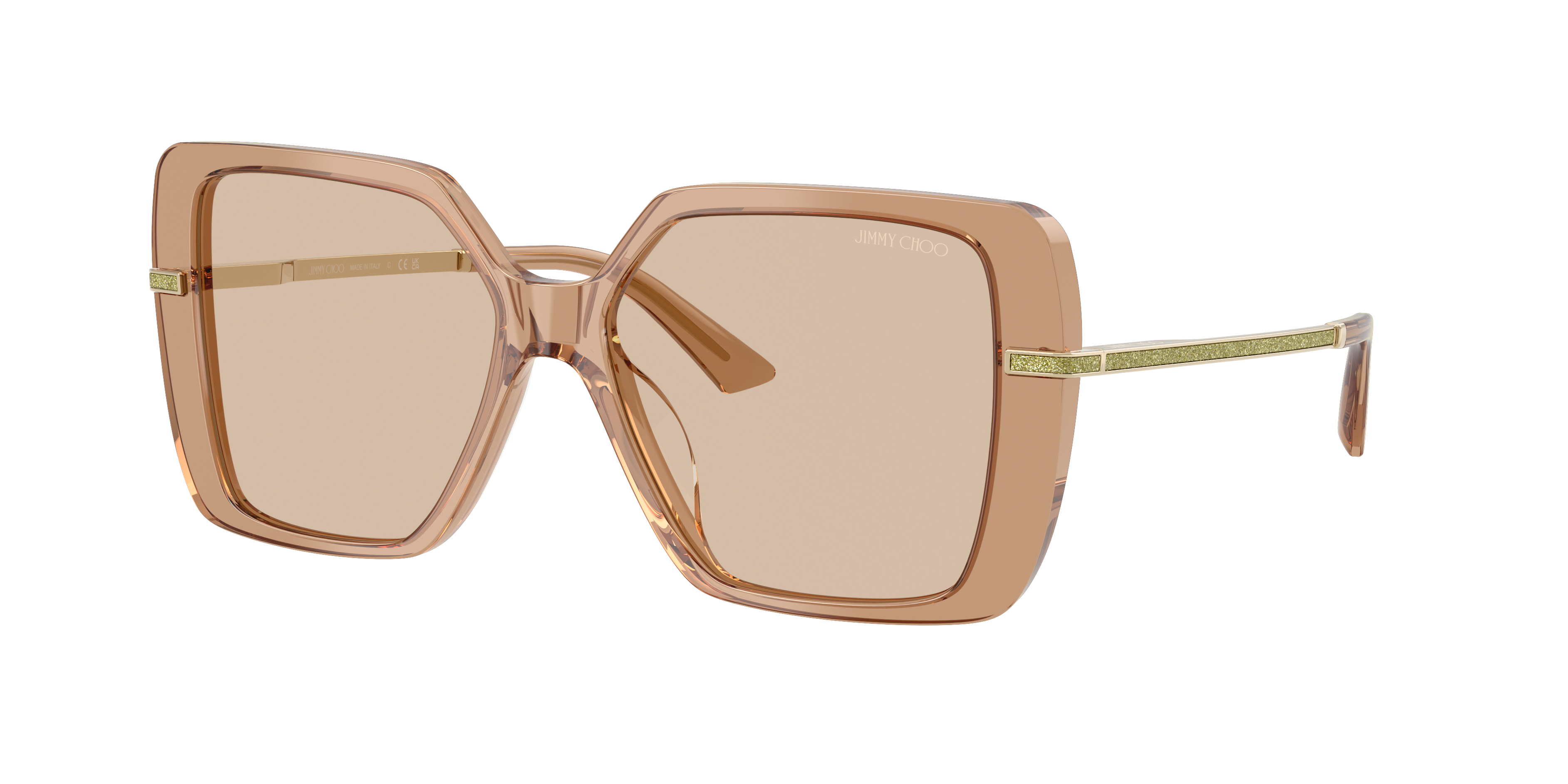 Jimmy Choo JC5048JU XL (55 - 15) with Brown lenses and Brown frame