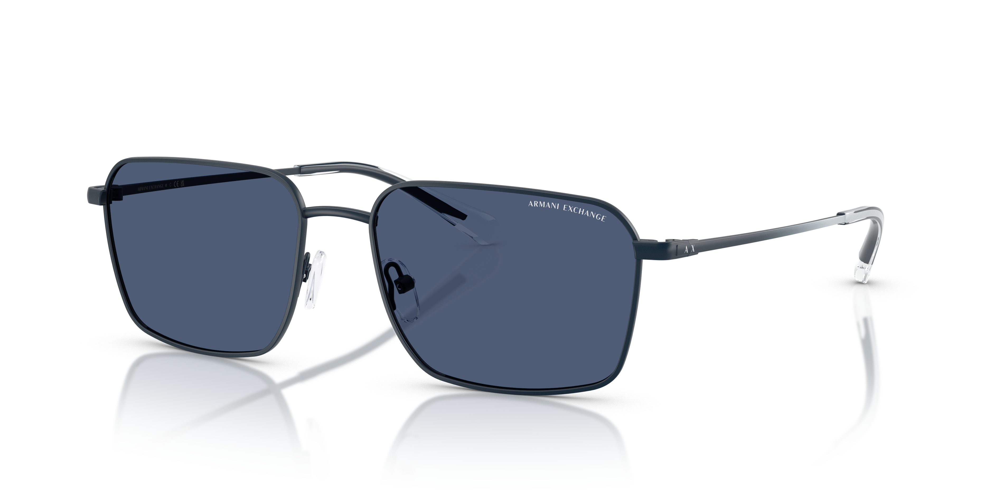 Armani Exchange AX2053S L (57 - 17) with Blue lenses and Blue