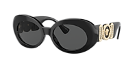 VERSACE VE4426BU White - Women Luxury Sunglasses, Dark Grey Lens