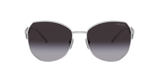 Prada PR 57YS 57 Hellbraun Verlauf Hellgrau & Hellgold Sunglasses  