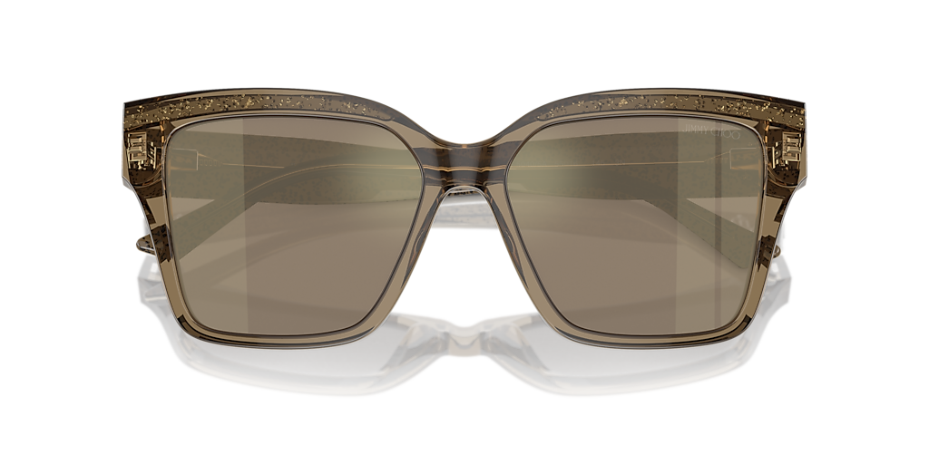 JIMMY CHOO スクエアフレムサンクラス JC5016D 505268 Jimmy Choo JC5016D S (61 - 17) with Brown lenses and Brown