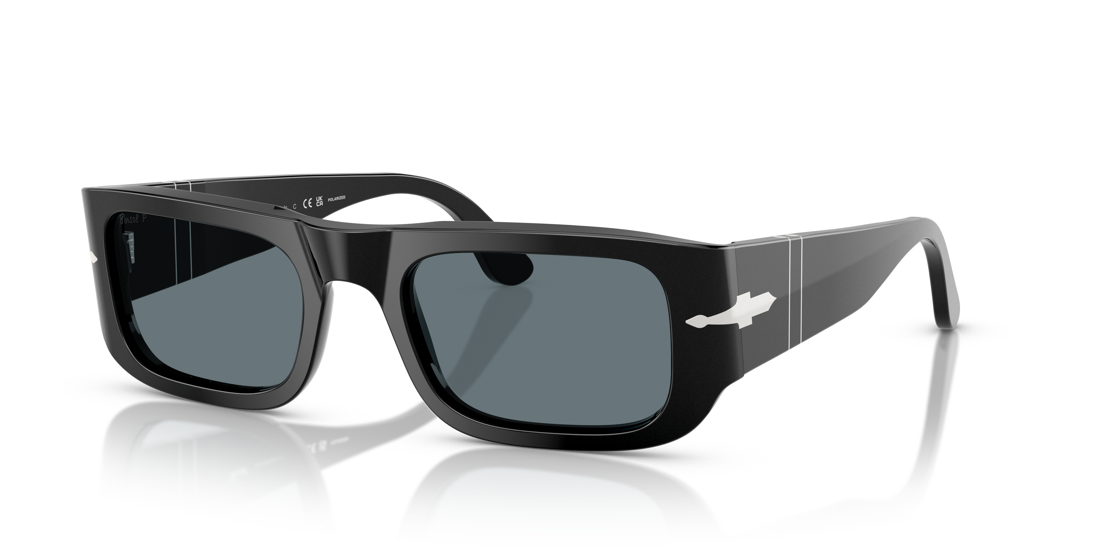 Persol PO3362S XL (55 - 21) with Blue lenses and Black frame