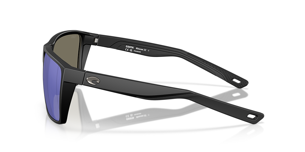 COSTA 6S9121 Rincon II Matte Black - Men Sunglasses, Blue Mirror Lens