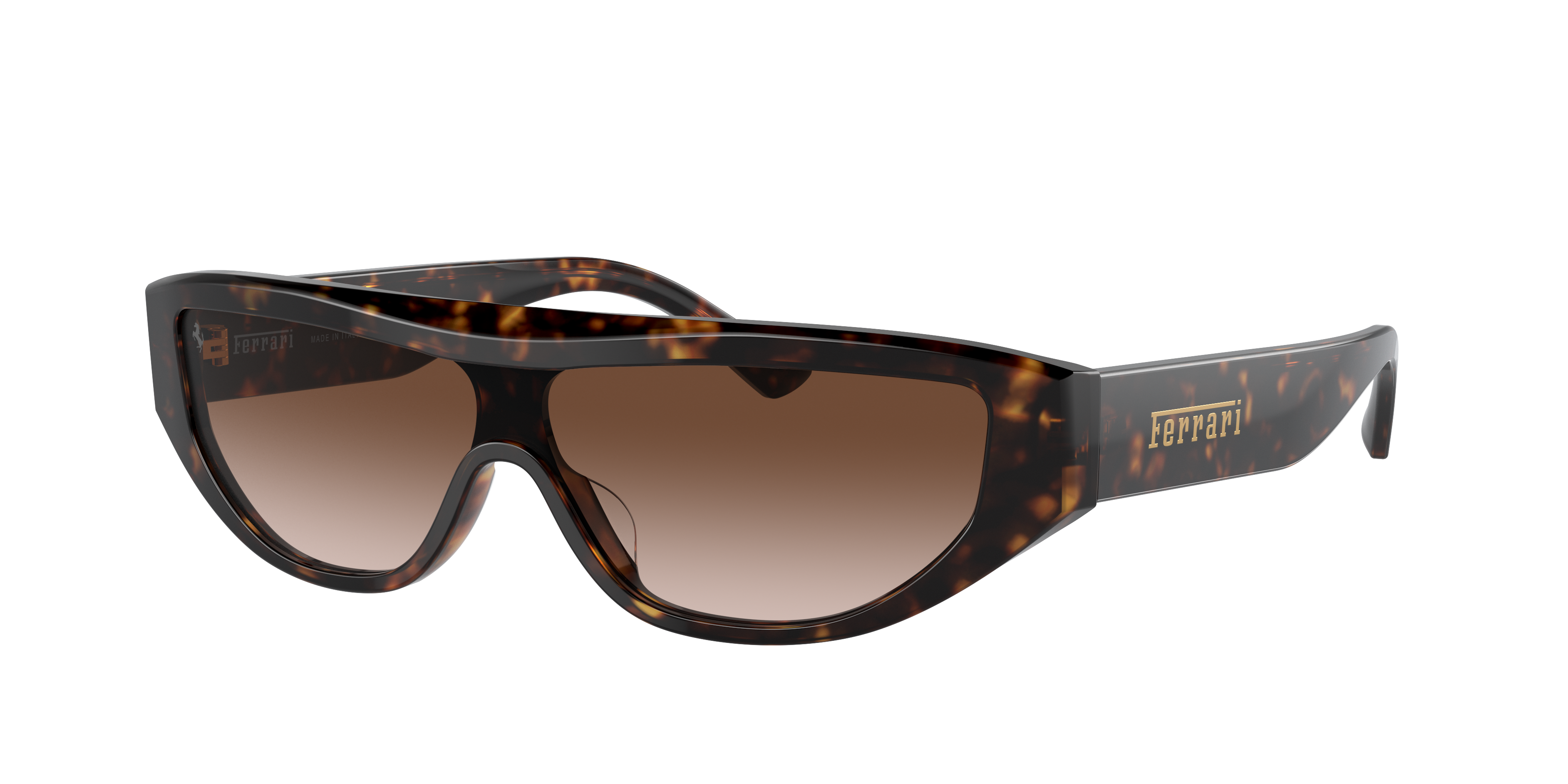 Ferrari Unisex Sunglass FH2004U -  Frame color: Havana, Lens color: Gradient Brown