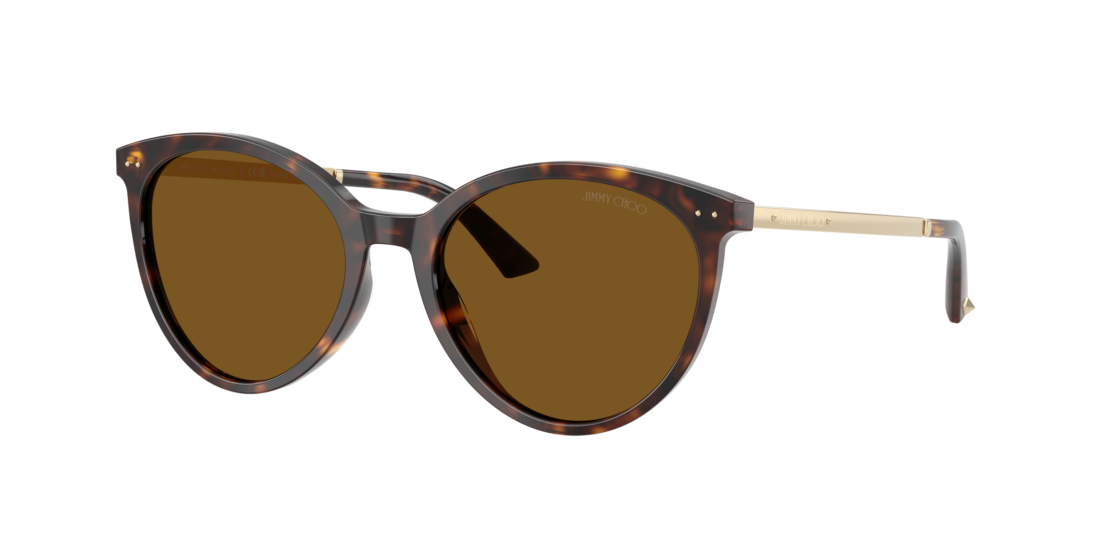 Jimmy Choo Woman Sunglass JC5060 -  Frame color: Havana, Lens color: Dark Brown Polarized