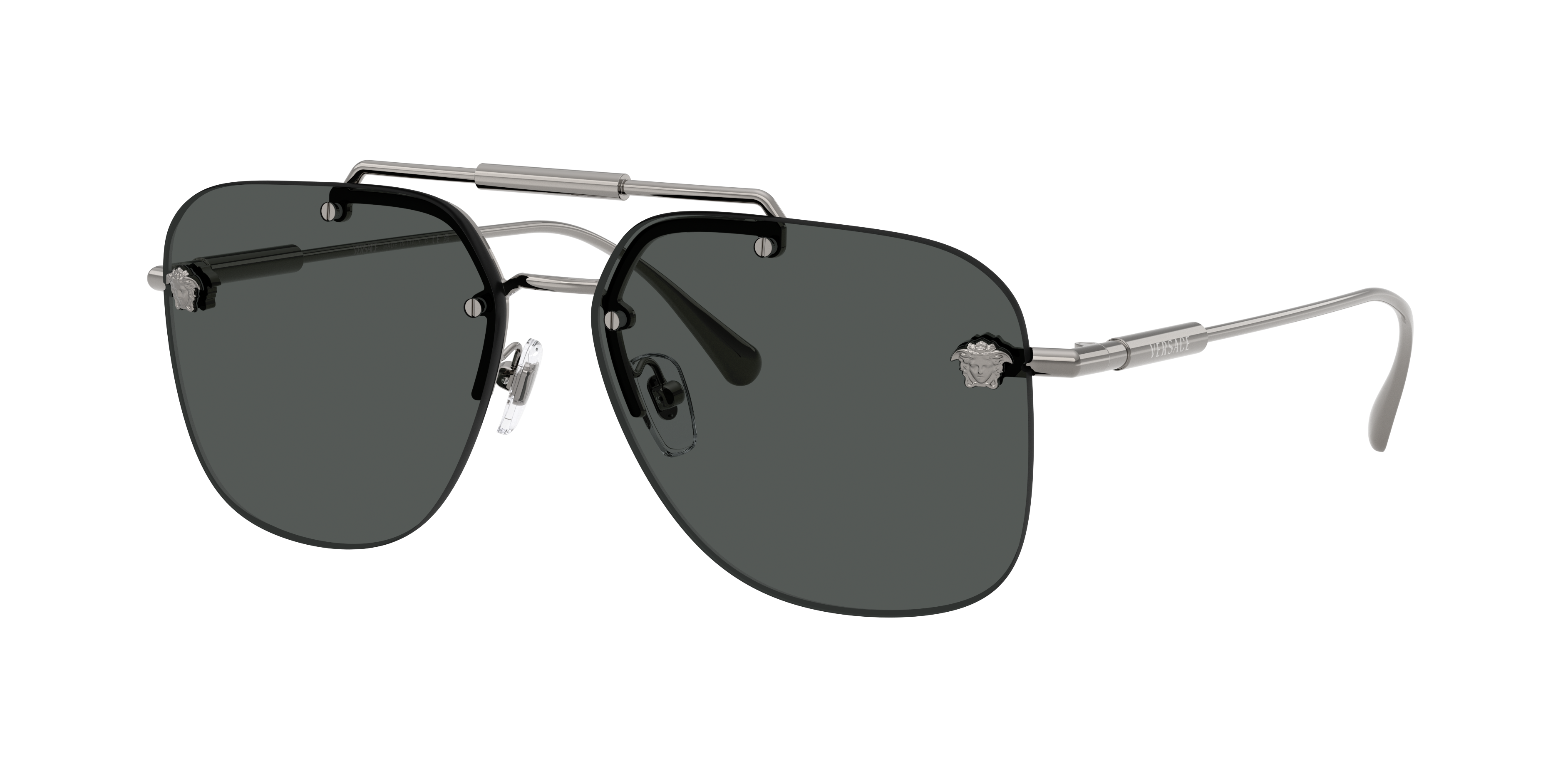 Versace Woman Sunglass VE2296 -  Frame color: Gunmetal, Lens color: Dark Grey