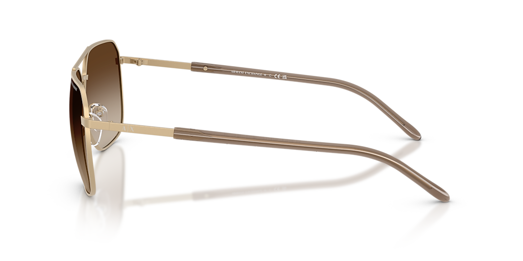 Armani Exchange AX2057S L (59 - 14) with Brown lenses and Black