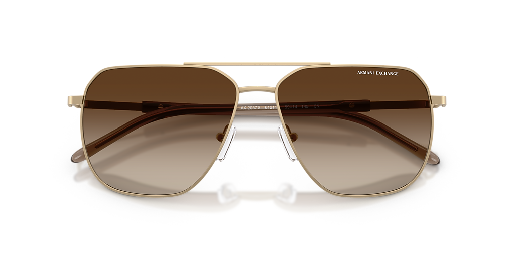 Armani Exchange AX2057S L (59 - 14) with Brown lenses and Black