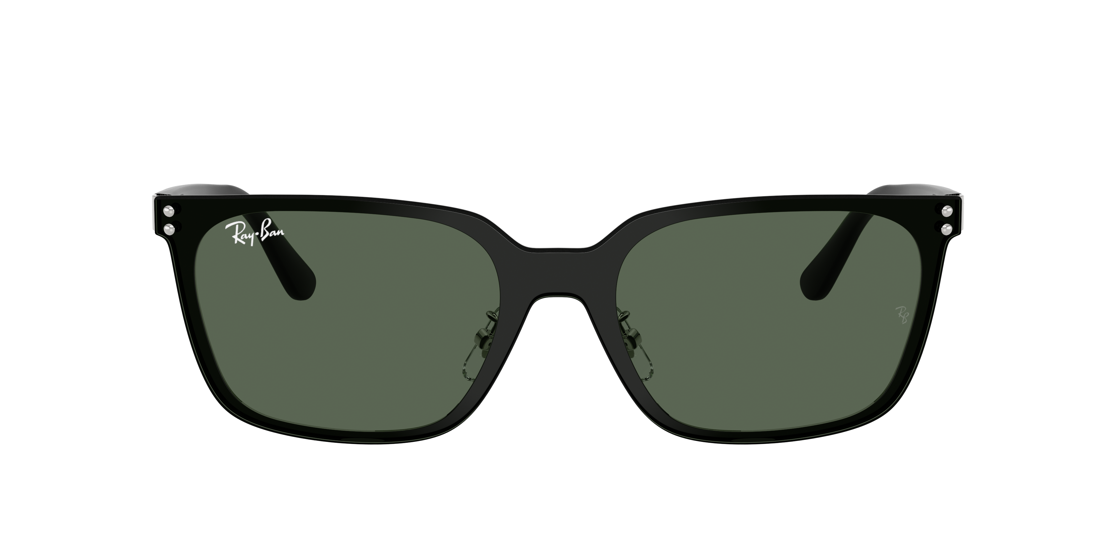Ray-Ban RB3784D XL (0 - 145) with Green lenses and Silver frame