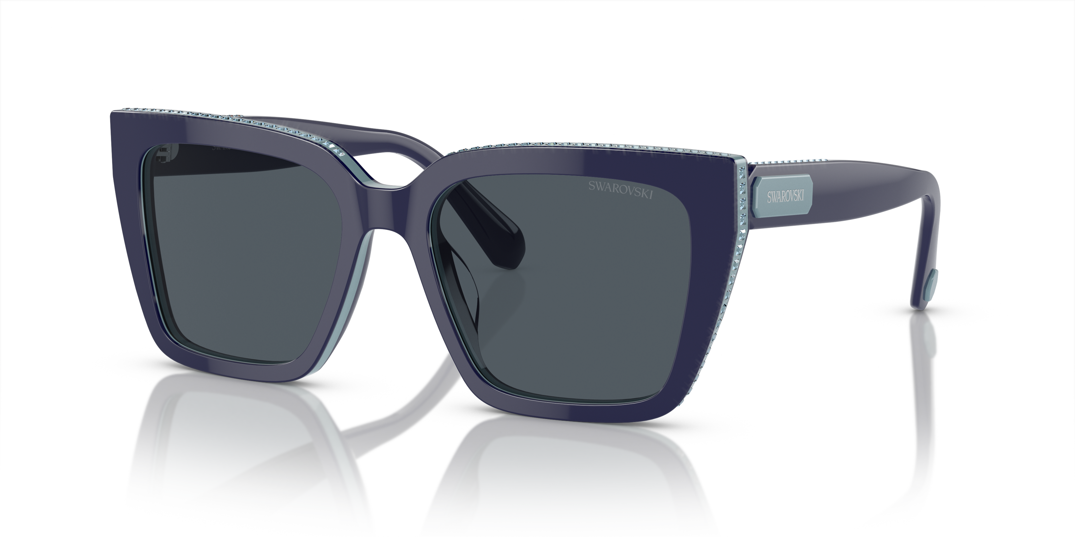 Swarovski サングラス Swarovski SK6013 S (54 - 18) with Grey lenses and Blue frame