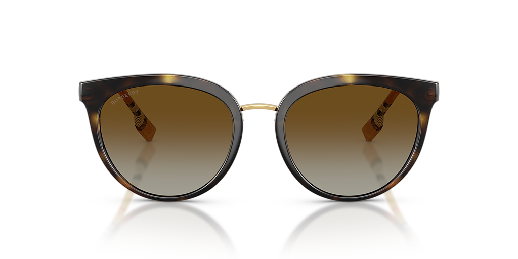 Burberry BE4316 Willow L (54 - 19) with Brown lenses and Brown frame |  Sunglass Hut®