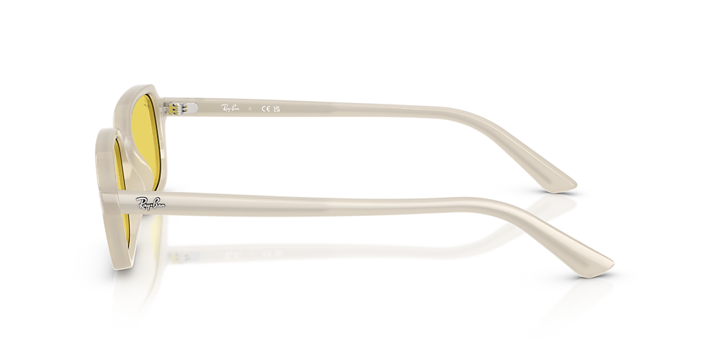 Ray-Ban Zuri Bio-Based M (51 - 19) with Yellow lenses and White