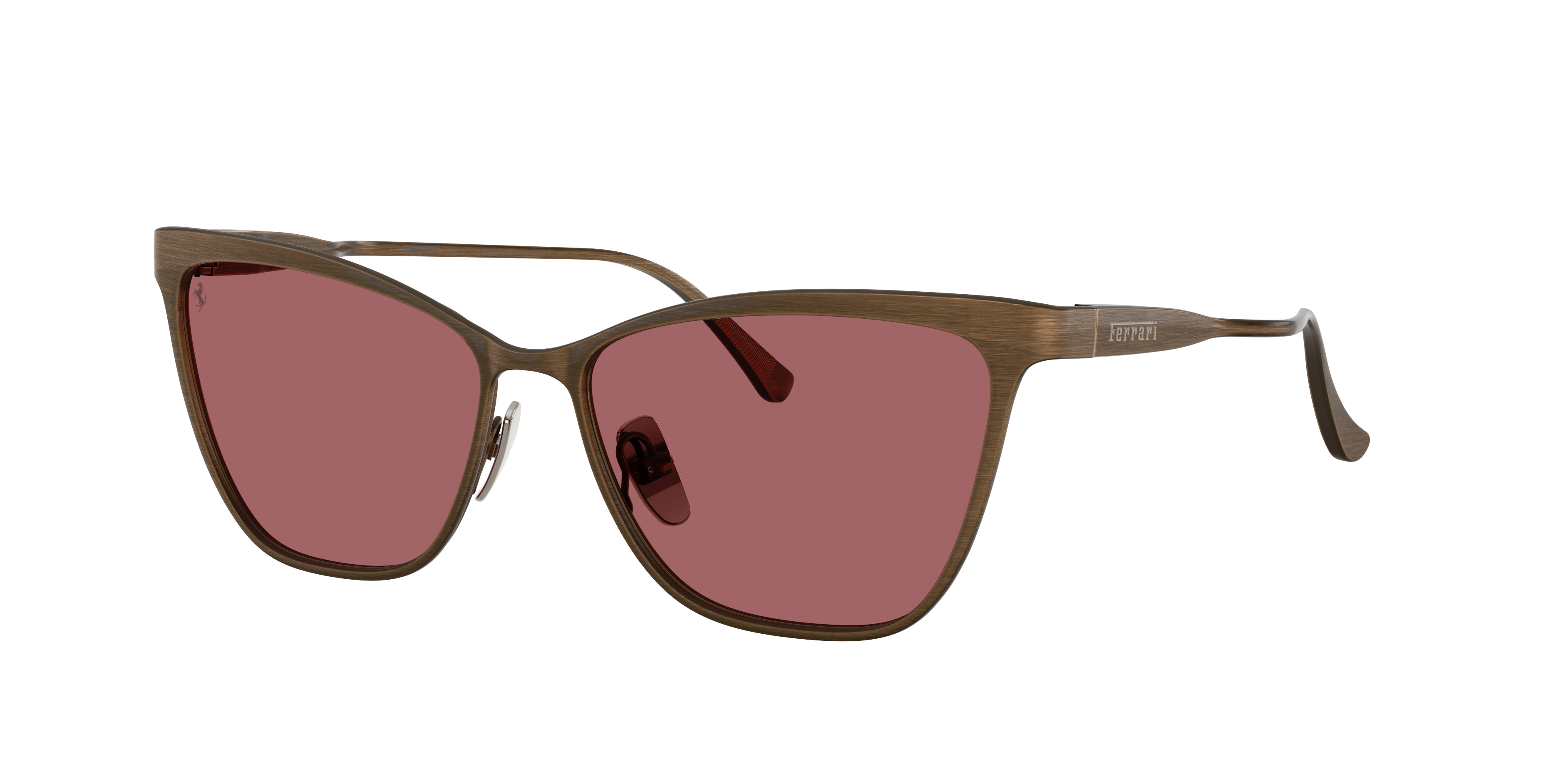Ferrari Woman Sunglass FH1031 -  Frame color: Grey/Brown, Lens color: Red