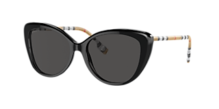 Visit Sunglasses Burberry BE4407F L (54-17) with Grey lenses and Black frame