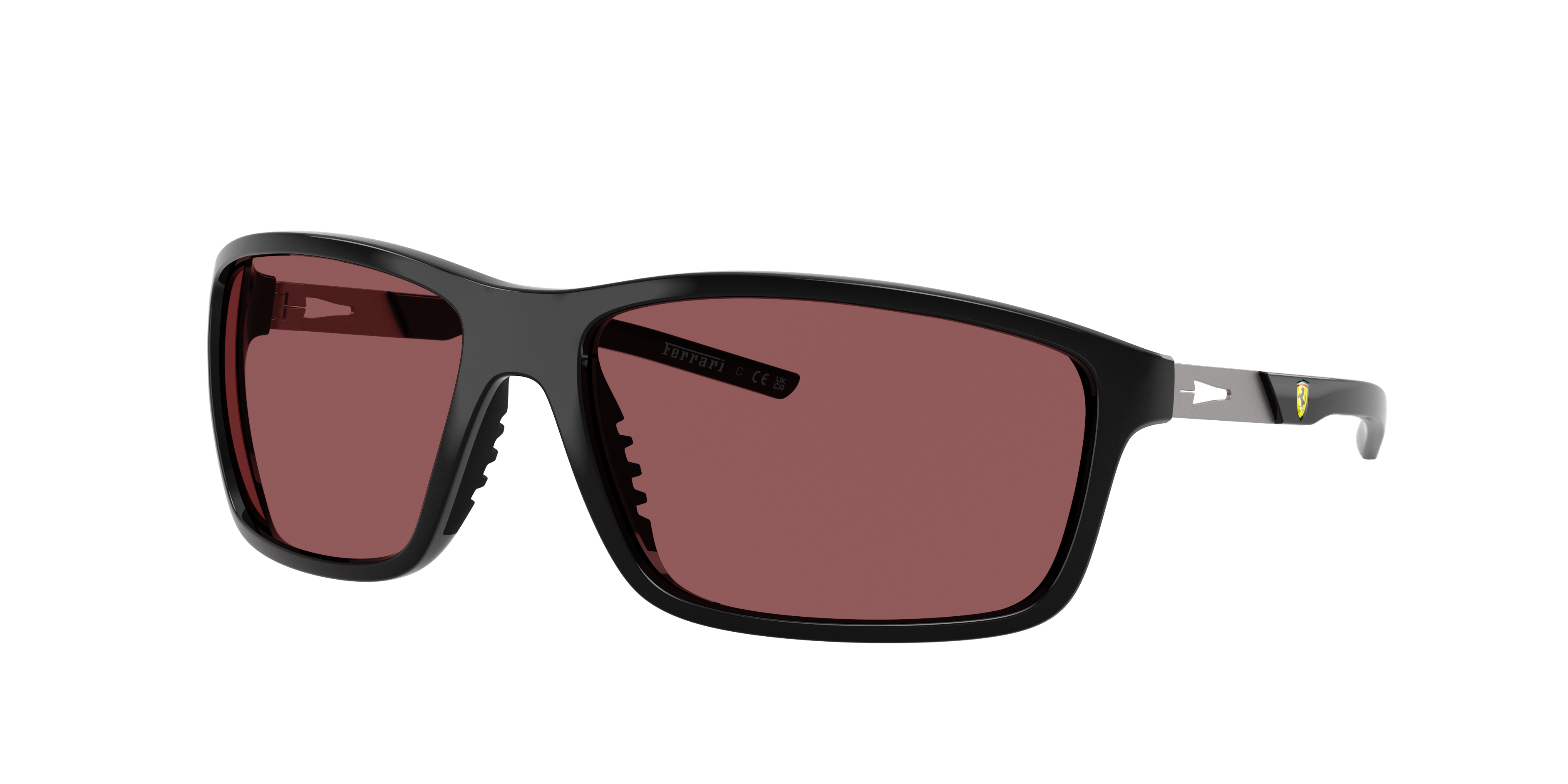 Scuderia Ferrari Man Sunglass FZ6021U -  Frame color: Black Shiny, Lens color: Red Ferrari Exclusive