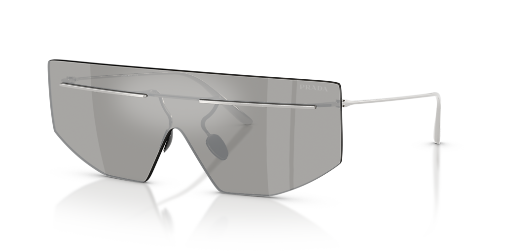 Prada PR B55S M (0 - 140) with Silver lenses and Silver frame