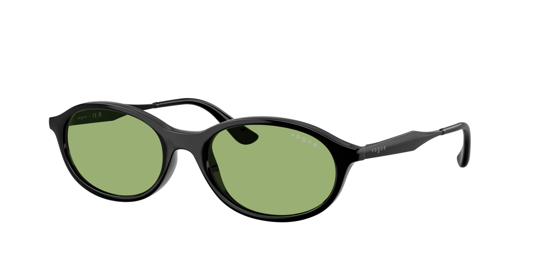 Vogue Eyewear Woman Sunglass VO5625S -  Frame color: Black, Lens color: Green