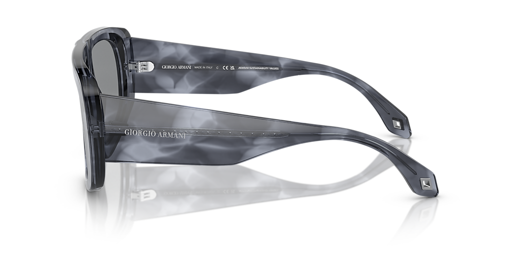 新品GiorgioARMANI50 Giorgio Armani AR8183 M (56 - 16) with Transparent lenses and Blue