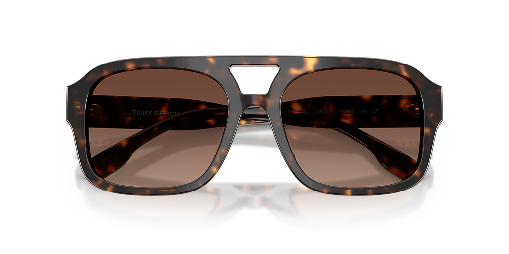 TORY BURCH TY7224U Dark Tortoise - Women Sunglasses, Polar Light Brown Gradient Lens