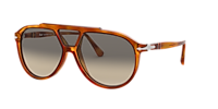 PERSOL PO3217S Terra Di Siena - Men Luxury Sunglasses, Grey Gradient Lens