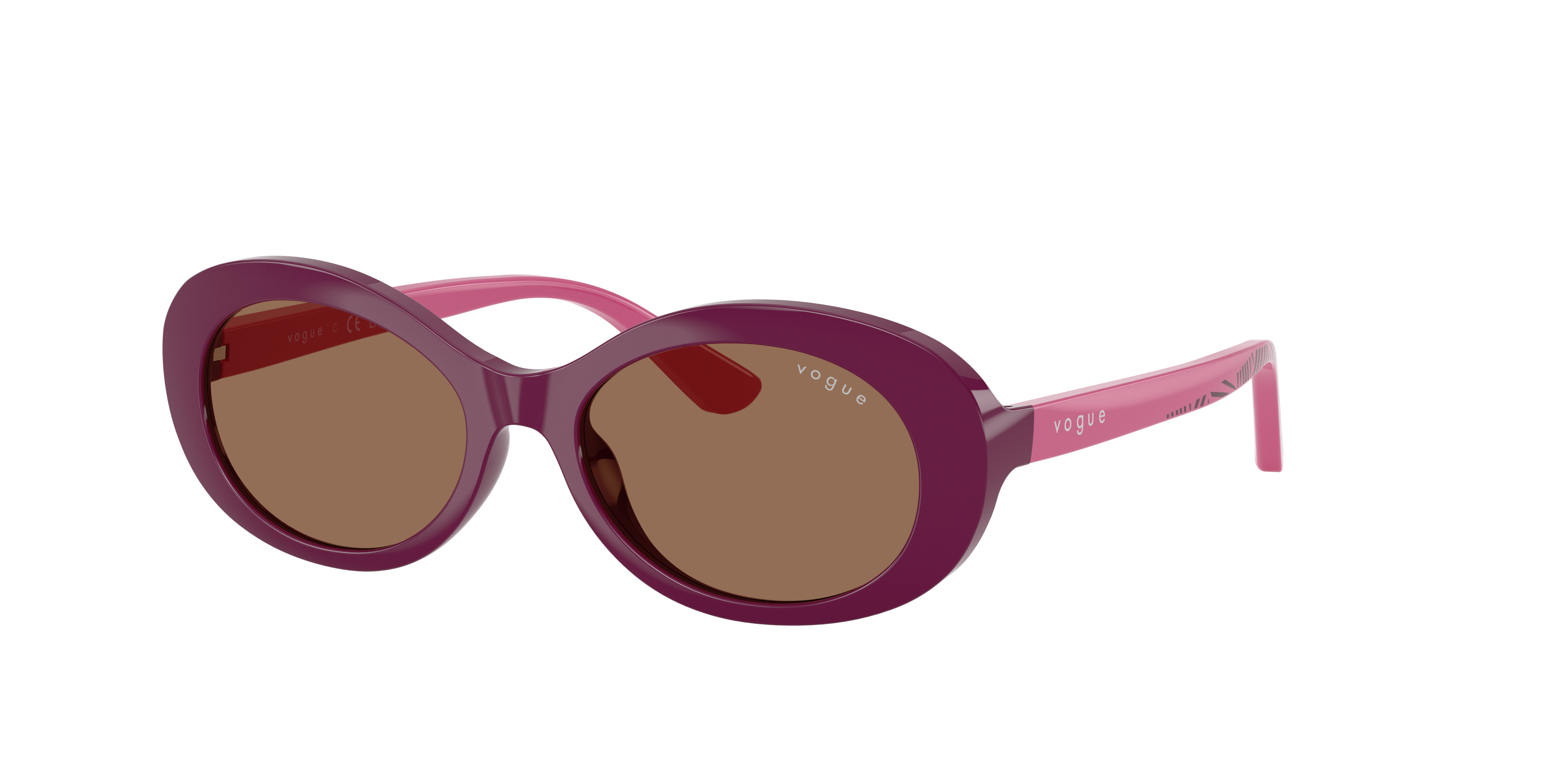 Vogue Eyewear Unisex Sunglass VJ2032 -  Frame color: Full Purple, Lens color: Dark Brown