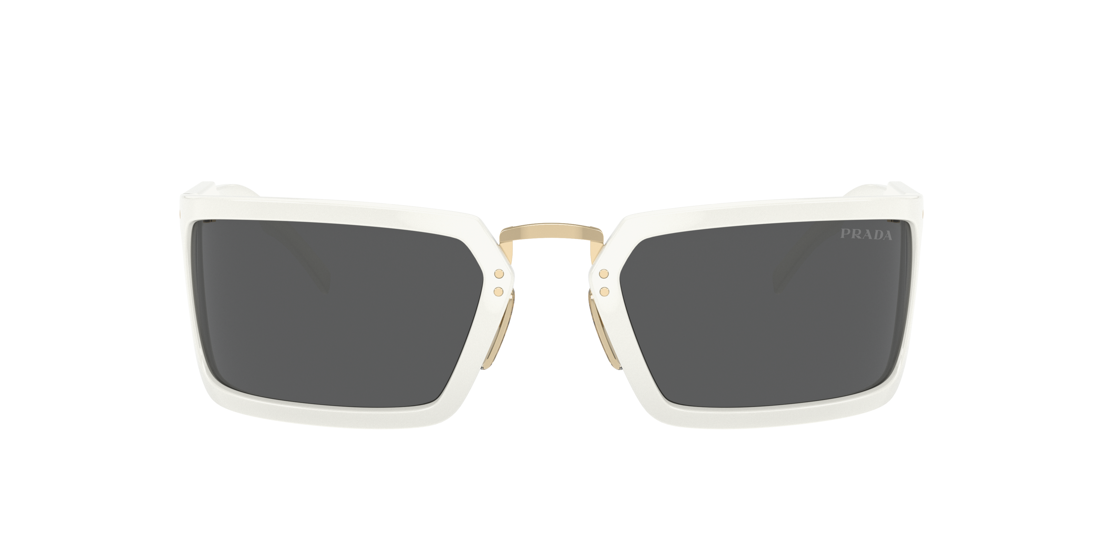 Prada PR A11S L (62 - 23) with Grey lenses and White frame