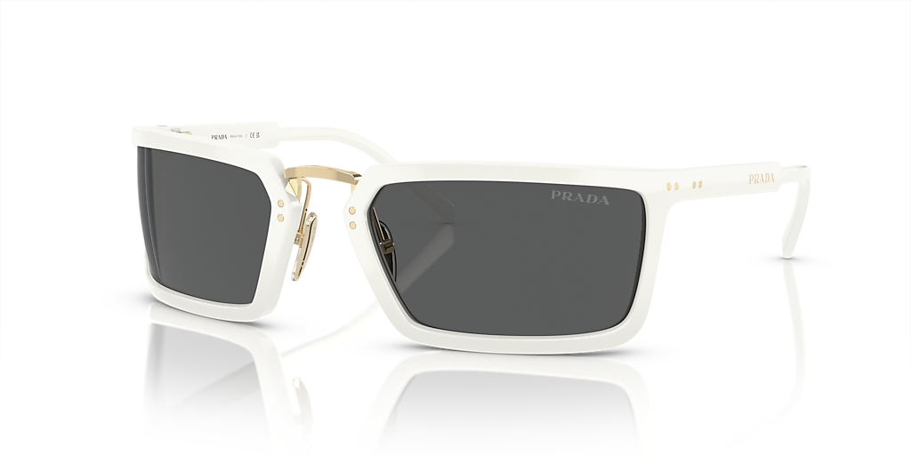 Prada PR A11S L (62 - 23) with Grey lenses and White frame